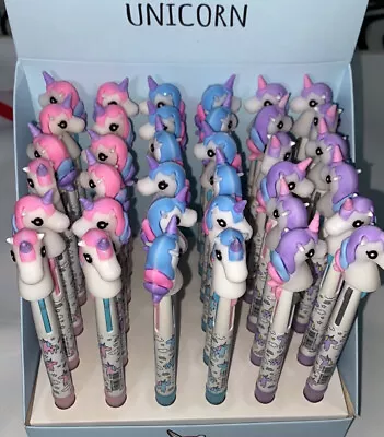 12 Pcs-3 Colors UNICORN Cartoon Multi-color Changing Ballpoint Pen US Seller • $14.99