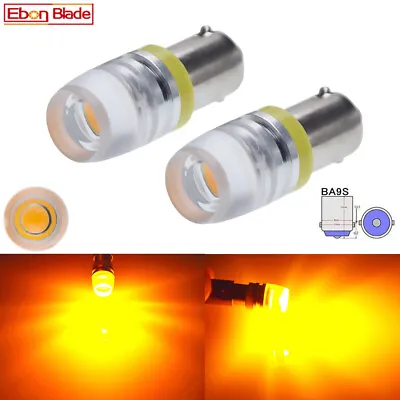 2x BA9S T4W T11 Amber Yellow Orange BUS Car Truck LED Side Marker Light Bulb 24V • $3.99