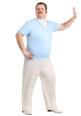 Licensed Nacho Libre Costume Blue Shirt White Pants • $40