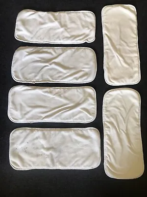 Lot Of 6 Small Gdiaper Cloth Inserts Pads Used Super Soft • $15