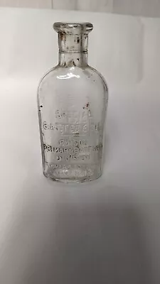 Vintage Thomas Edison Special Battery Oil Small Clear Glass Bottle GC FREE SHIPP • $12