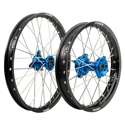 Tusk Wheel Set Supermini Wheels 16/19 (KX85 KX100 KX112 2014-2022) Blue/Black • $549.95