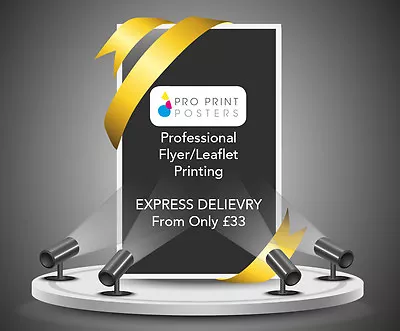 £33 • Buy Flyers / Leaflets Printed On 130gsm Gloss Or Satin A7 A6 A5 A4 DL - EXPRESS
