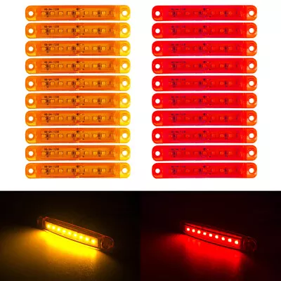 20x Amber Red LED Side Marker Clearance Lights Waterproof For Trailer Truck RV • $15.97