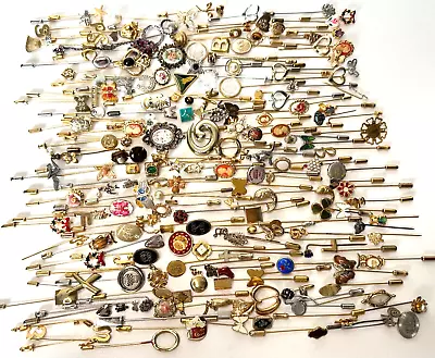 190+ Vintage Lot Of Stick Pins Some Signed Estate Brooch Jewelry Lot • $29