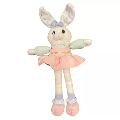 Vintage Precious Moments By Enesco Bunny Rabbit 2001 Plush Paste Bow & Dress 16” • $19.99