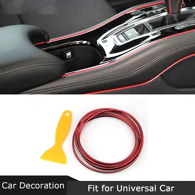 5M*4mm Car Interior Door Gap Edge Line Molding Trim Strip Decorate Red Trims • $3.35