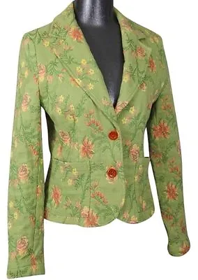 CAbi Carol Anderson Green Tapestry Cropped Blazer Jacket NWT Womens Size 6 $148 • $19.96