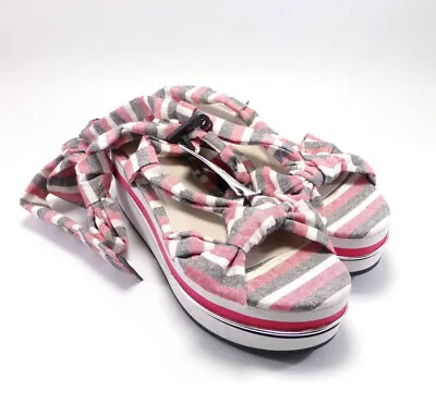 ZARA Women's Lace Up Strappy Ankle Wrap Platform Sandals - NWT • $69.90