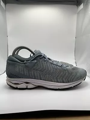 MIZUNO Women’s Size 9 Wave Rider Waveknit 3 411122.BFVB Gray Running Shoes • $19.99