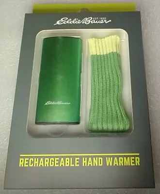 Eddie Bauer USB Rechargeable Hand Warmer & Soft Sleeve Green • $0.99