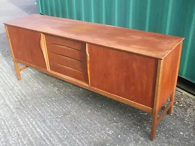 Vintage Nathan Teak Sideboard Danish Era Sliding Door Model • £545