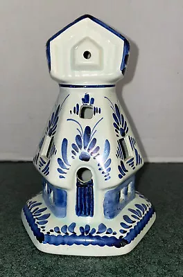 Vintage Delft Holland Night Light Lamp Windmill -Missing Blade & Light EUC • $15.99