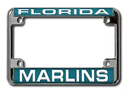 Florida Baseball Marlins Chrome Motorcycle RV Or Trailer License Plate Frame • $12.99