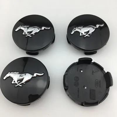 4PCS 54mm Black Wheel Center Caps Hub Caps Cover For 2015-2024 Ford Mustang • $17.99