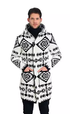 NEW LCR Mens Black Edition Cardigan Sweater Jacket Slim Fit Fashion White Black • $109.99