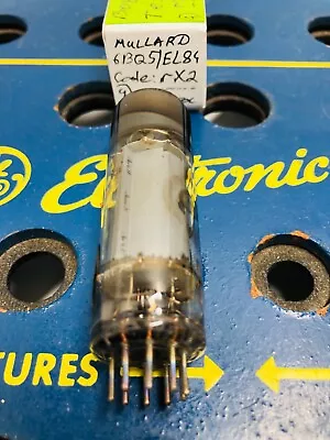 6BQ5 EL84 Mullard RX2 GT.Britain Slanted O Getter Tested Audiophile Tube • $38.45