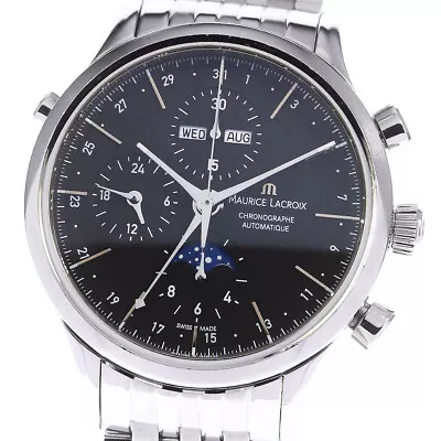 Maurice Lacroix Lc6078 Les Classics Chronograph Moon Phase Automatic Men's Used  • $2313
