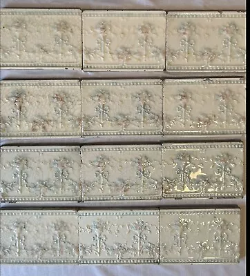 Antique Providential Tile Company Set Of 13- 6”x4” Majolica Tile Frieze Border • $160