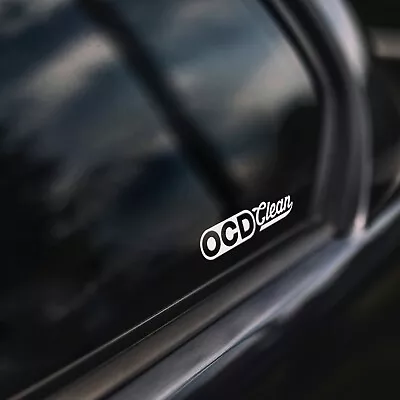 2x OCD Clean 90mm Car Sticker Decals Vinyl Decal Sticker JDM Euro VDUB 4x4 Van • $3.22