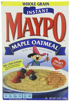 Maypo Instant Maple Oatmeal 14-Ounce Boxes (Pack Of 12) 14 Ounce  • $63.06