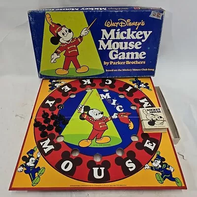 1976 Walt Disneys Mickey Mouse Club Board Game Parker Brothers Missing 1 Token  • $12.90