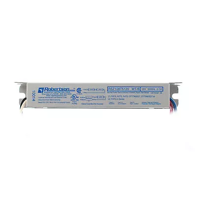 Robertson Rsz108t5120-wt/b Fluorescent Ballast 2-lamp F4t5 4w T5 120v • $17.50