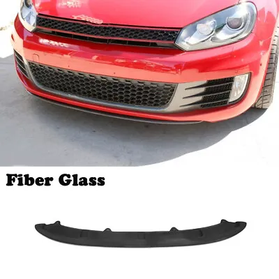 FRP Front Bumper Lip Chin Spoiler For Volkswagen VW Golf VI 6 MK6 GTI 10-15 • $161.49