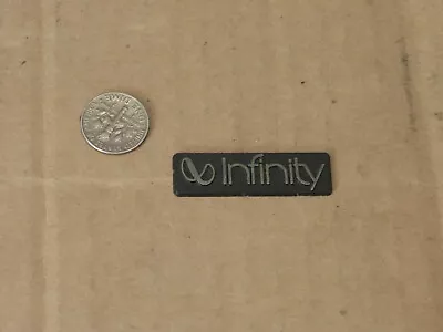 Vintage Genuine Infinity RS Reference Speaker Metal Badge Logo Single • $25