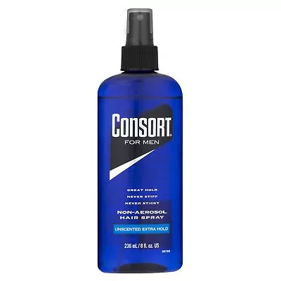 Consort For Men Non-Aerosol Hair Spray - 8 Fl Oz Unscented Extra Hold • $11.88