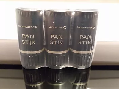 MAX FACTOR Pan Stik Foundation Stick 9g - 12 True  Beige *3PACK New In Plastic!! • $48.99