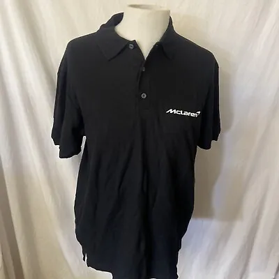 McLaren F1 Men’s Black Polo Shirt Gildan Large • £17.95