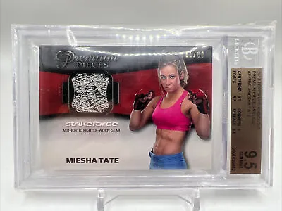 Miesha Tate 2013 Knockout Premium Pieces Relic 61/88 BGS 9.5-S2 • $59.99