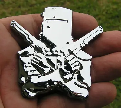 NED KELLY CAR BADGE Chrome Metal CAR EMBLEM *New & UNIQUE* Guns Top Quality • $43.99