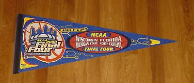 2000 Final Four Pennant Michigan State Spartans Wisconsin Florida North Carolina • $11.95