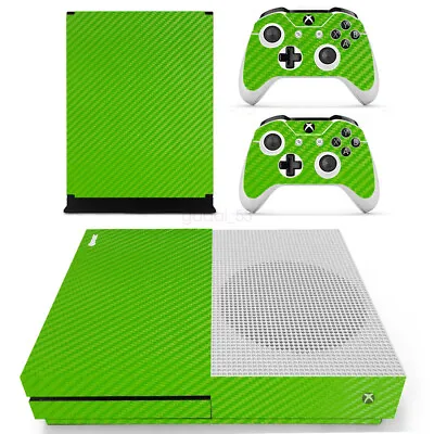 NEW - XBox ONE S Slim Carbon Fibre Skin Vinyl Sticker Decal Wrap Console AUS • $20.52