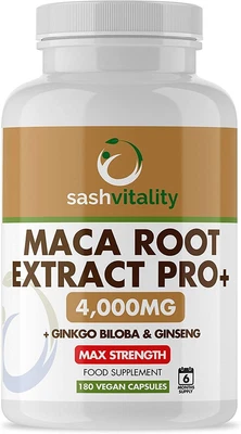 £17.55 • Buy Maca Root Capsules 4000mg X180 HIGH STRENGTH 6 Months Supply - Sex Drive Libido
