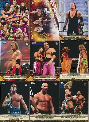 2019 Topps WWE SummerSlam INSERT (ROUSEY GREATEST MR POSTER) Pick From List • $1