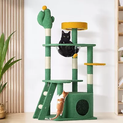 Alopet Cat Tree Tower Scratching Post 130cm Furniture Scratcher Pet Condo House • $79