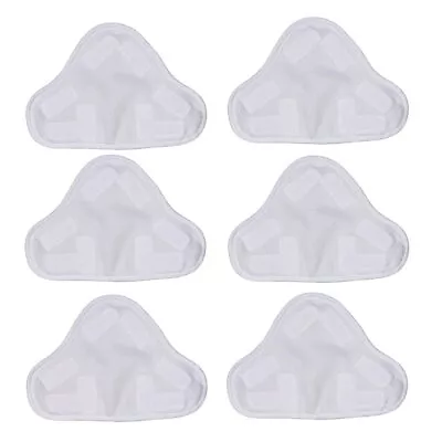 Meriton 6 Pack Washable Microfibre Steam Mop Pads Floor Replacement White  • $17.97