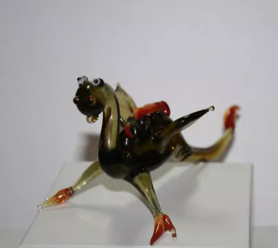 Art Blown Glass Murano Figurine Glass Figurine Dragon #3 • $25.99