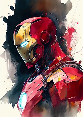 Iron Man Poster Print Wall Art Home Decor - A4 Size  • £3.99