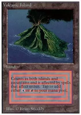 MTG Volcanic Island Heavy Play Normal Unlimited • $1000.99