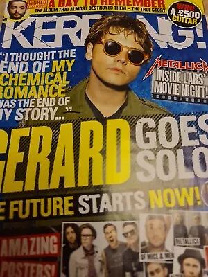 GERARD WAY MY CHEMICAL ROMANCE KERRANG MAGAZINE UK  No Posters RARE  • £15.99