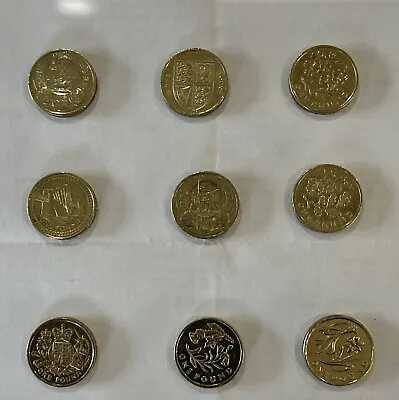 £3.25 • Buy Circulated Round One Pound Coins 1983 To 2016