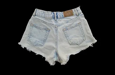 ZARA Denim Light Wash Mini Shorts Size-2 • $16.95