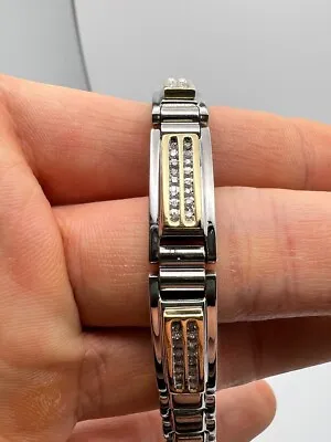 0.75ct Diamond 14k Gold Stainless Steele Mens Bracelet 8.5in • $589