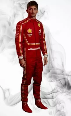 2024 F1 Charles Leclerc Race Suit CIK/FIA Level 2 F1 2024 Go Kart Racing Suit • $133.20