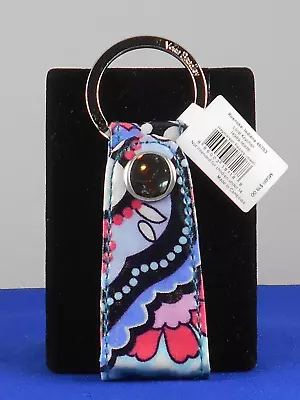 Vera Bradley HAYMARKET PAISLEY JEWEL Loop Split Ring Snap Keychain 14989-16976 • $16.99