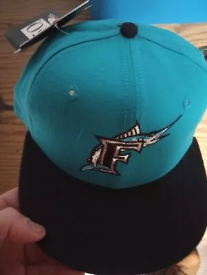 Vintage Florida Marlins Hat Cap New Era Size 7 Fitted 5950 Pro Diamond MLB • $15.99